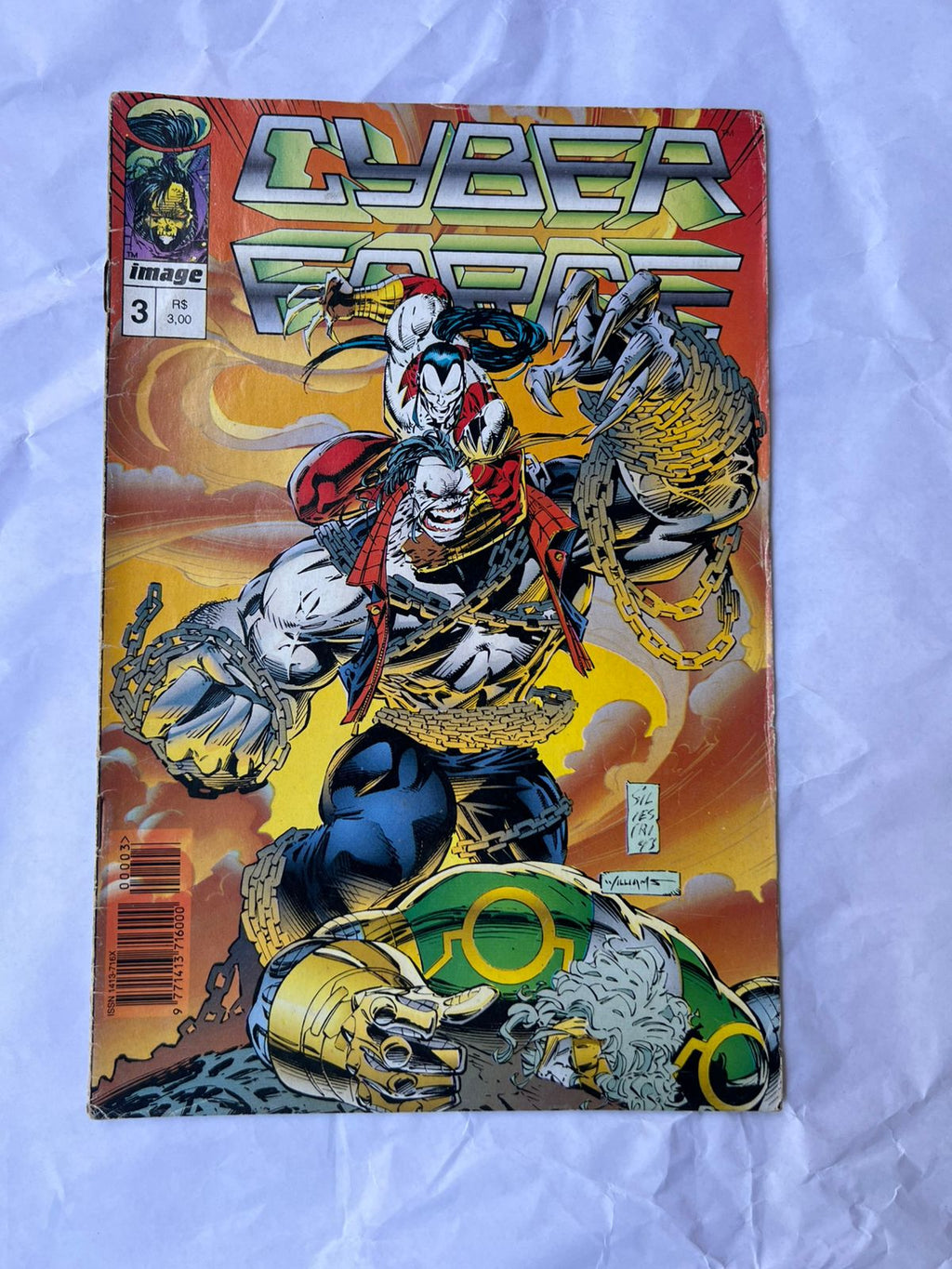 Gibi Cyber Force 3 Marc Silvestri Dezembro 1996 (Usado)
