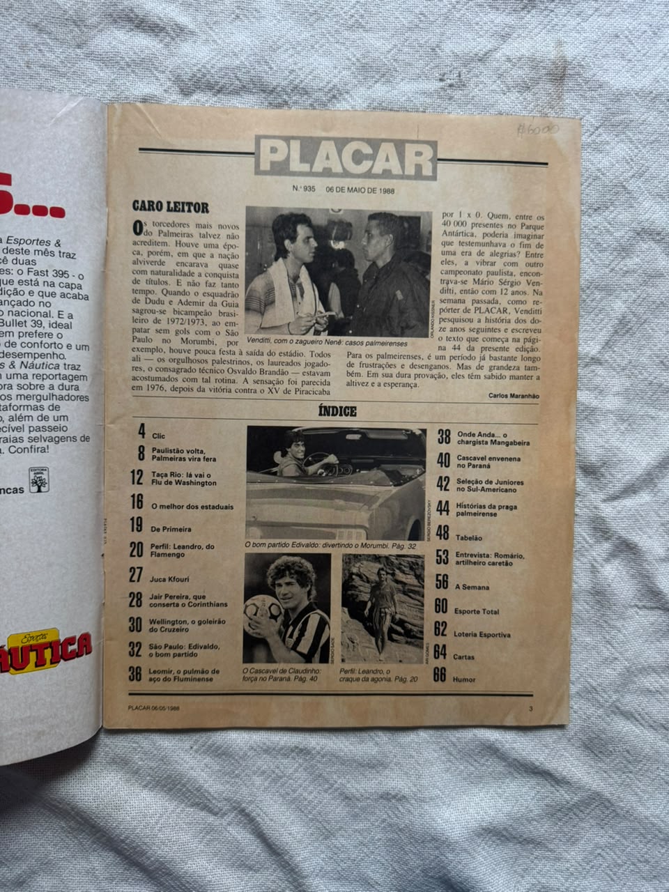 Revista Placar 6 De Maio De 1988 Número 935 (Usado)
