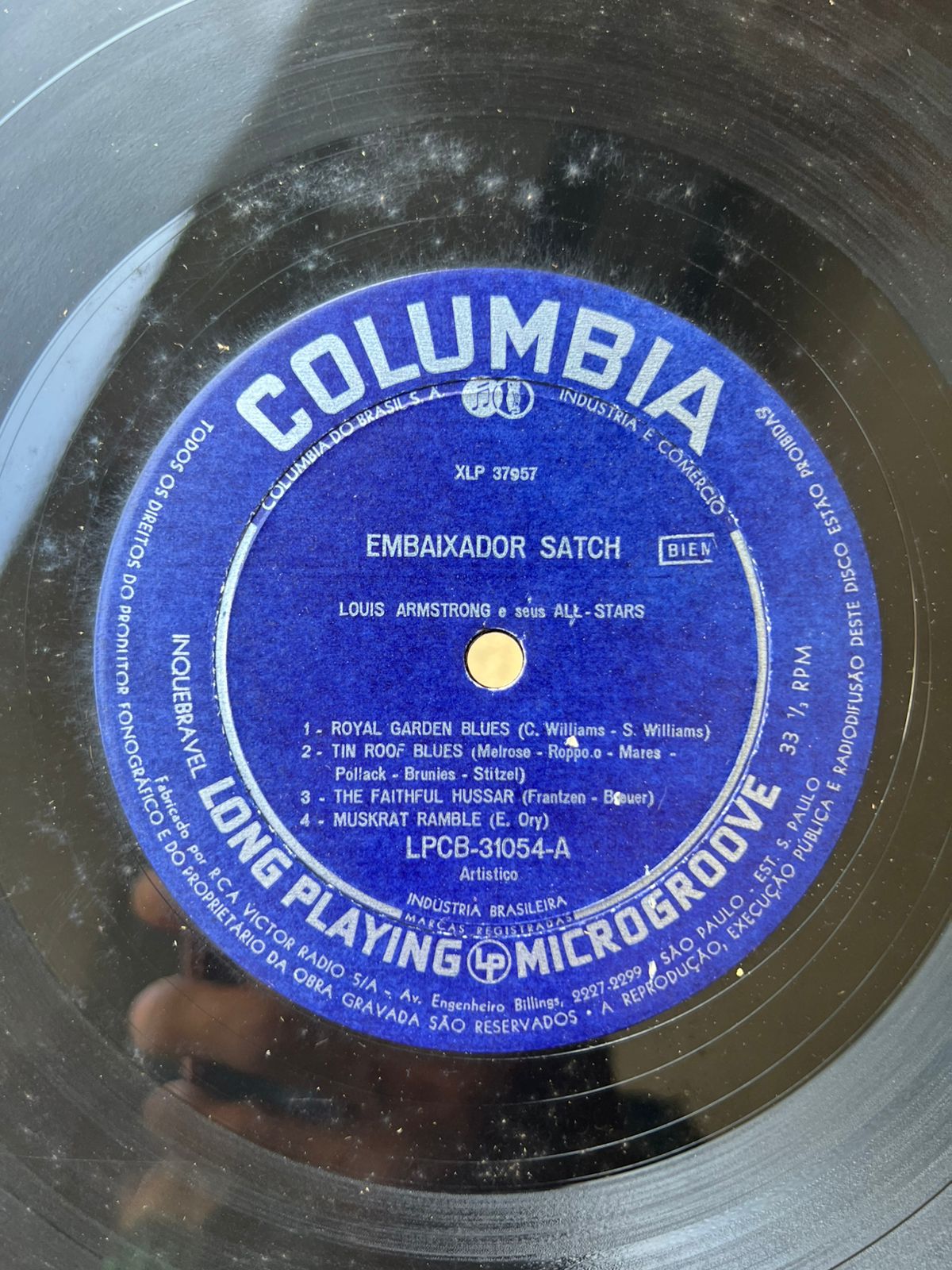 Lp Louis Armstrong E Seus All Stars Embaixador Satch 1956 (Usado)