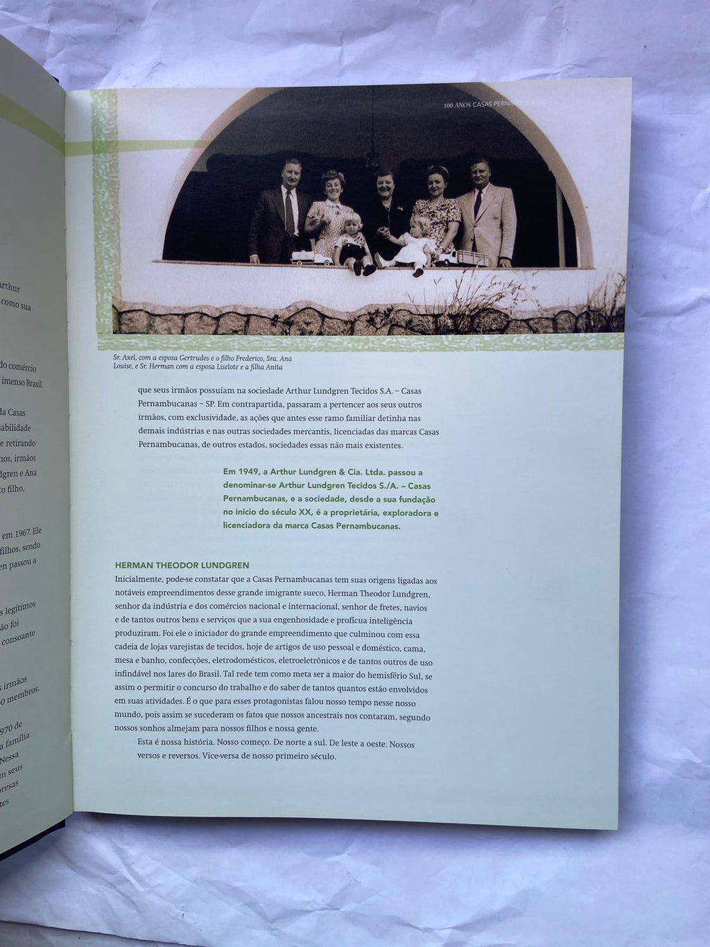 Livro 100 Anos Pernambucanas Com A Família Brasileira 2008 (Usado)