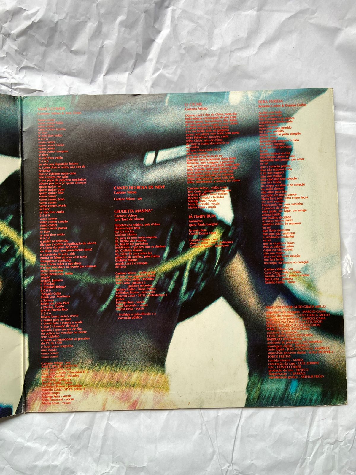 Lp Caetano Veloso Caetano 1987 (Usado)
