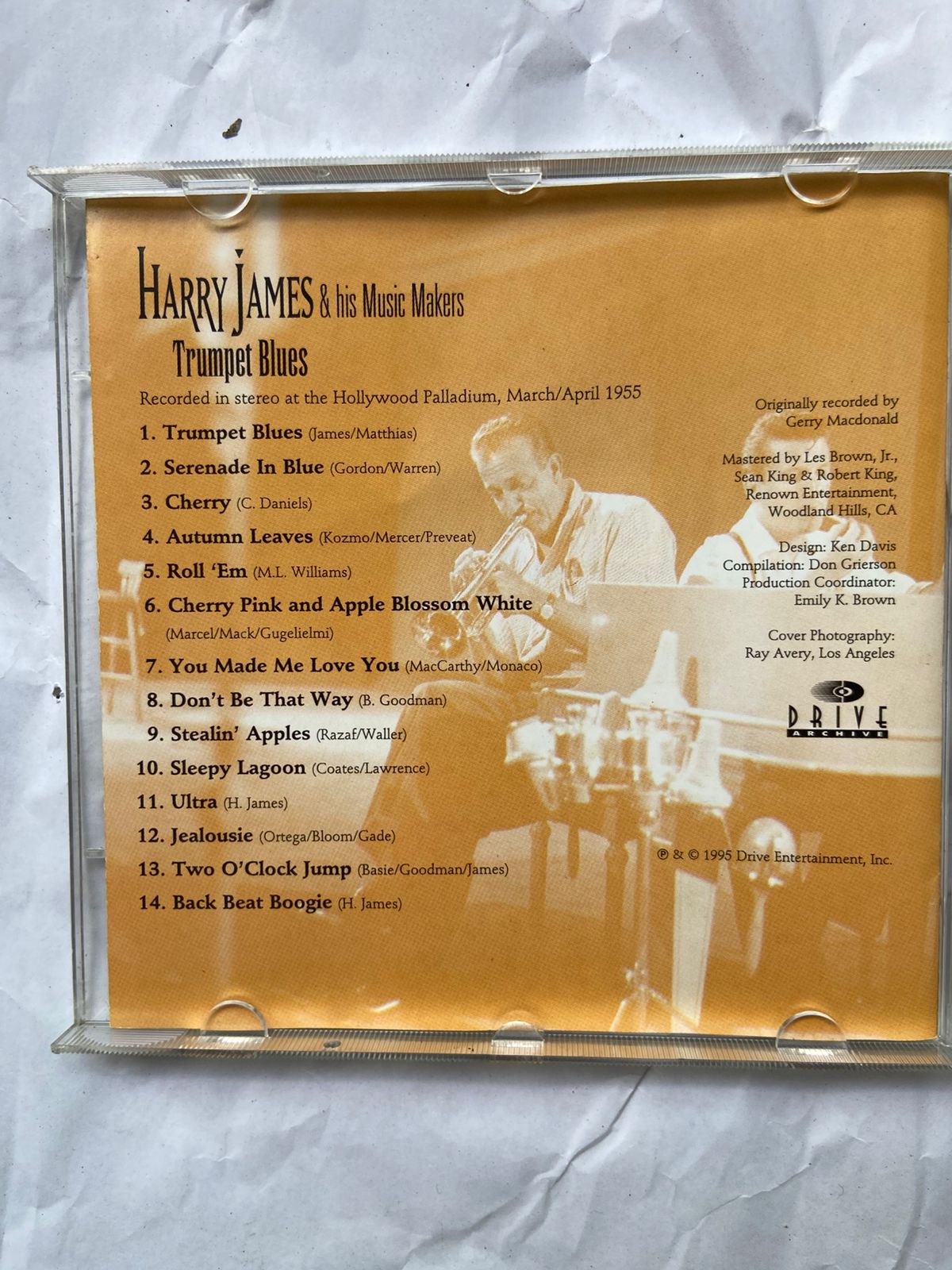 Cd Harry James E His Music Makers Trumpet Blues 1995 (Usado)