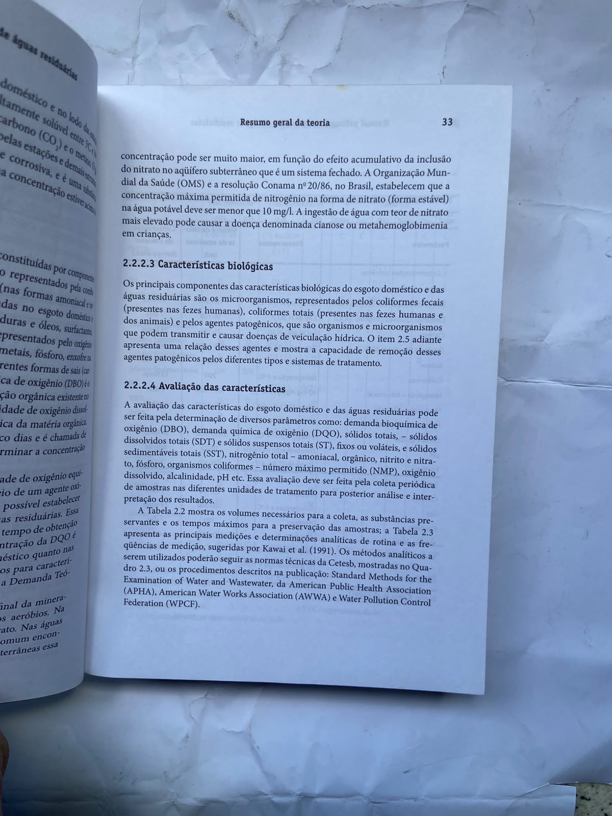 Livro Manual Prático De Tratamento De Água Residuarias 2008 (Usado)