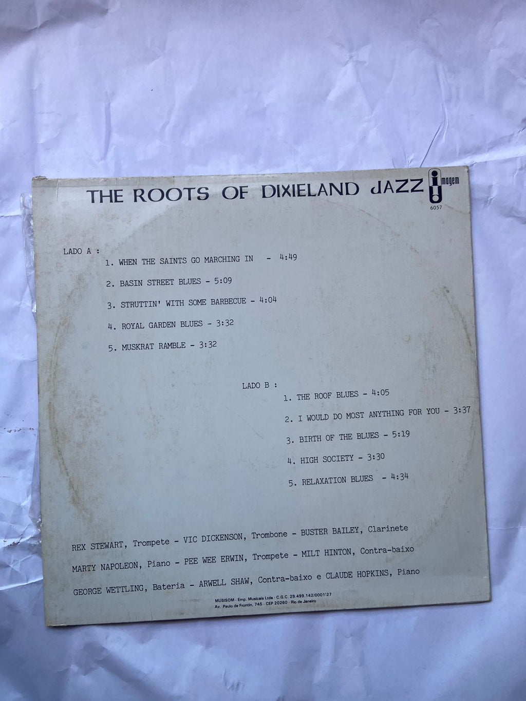Lp The Roots Of Dixiland Jazz 1988 (Usado)