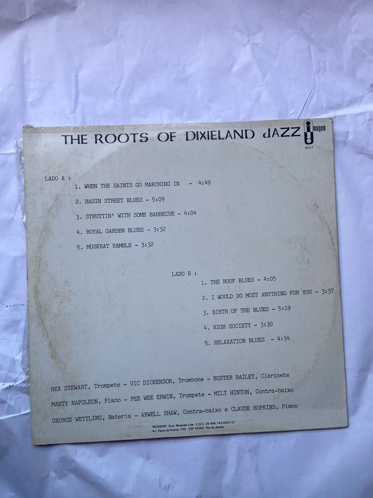 Lp The Roots Of Dixiland Jazz 1988 (Usado)