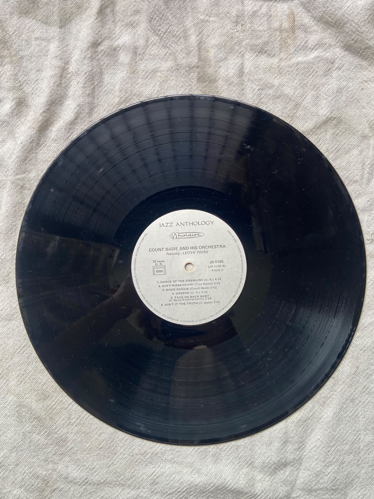 Lp Caunt Basie With Lester Young 1944 (Usado)