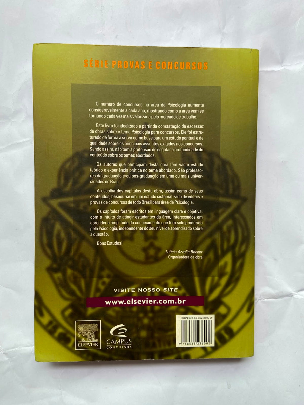 Livro Psicologia Para Concursos E Graduação (Usado)