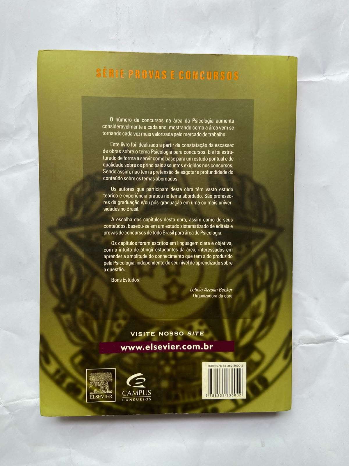 Livro Psicologia Para Concursos E Graduação (Usado)