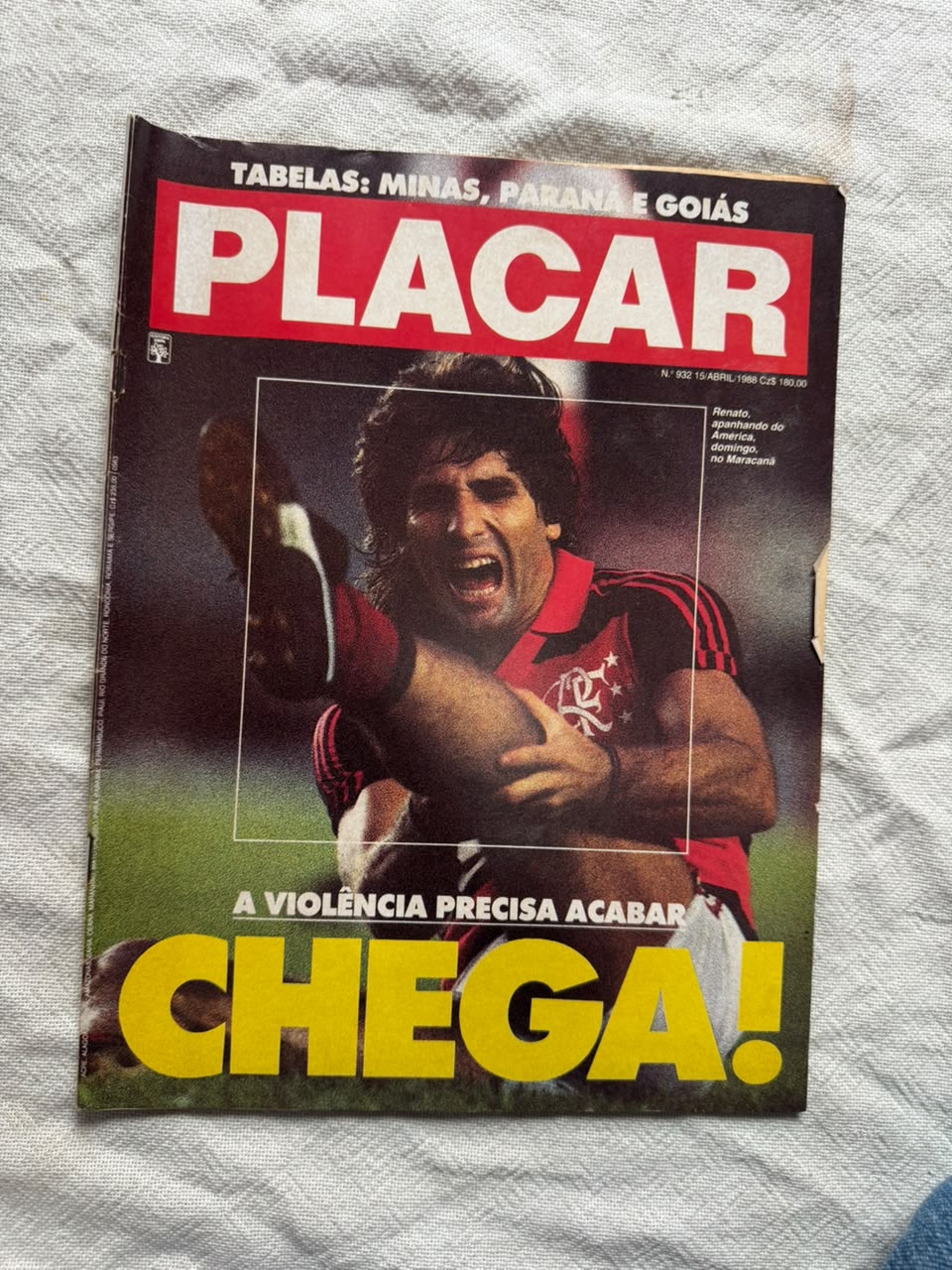 Revista Placar A Violência Precisa Acabar 15 Abril 1988 N932 (Usado)
