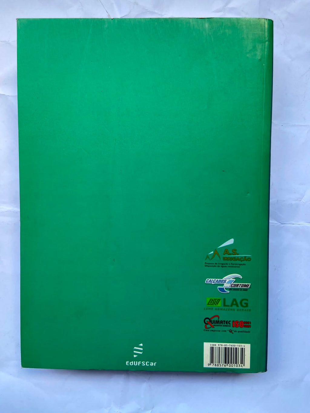 Livro Manual Prático De Tratamento De Água Residuarias 2008 (Usado)