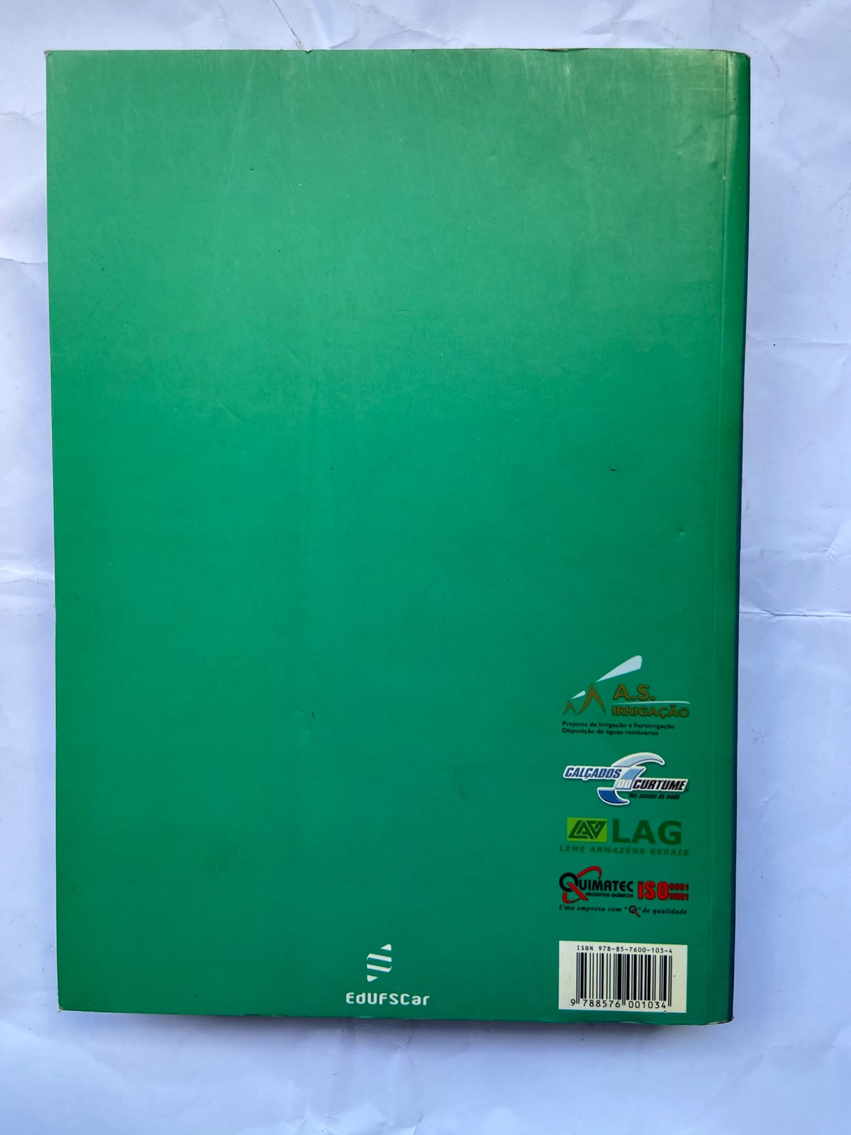 Livro Manual Prático De Tratamento De Água Residuarias 2008 (Usado)