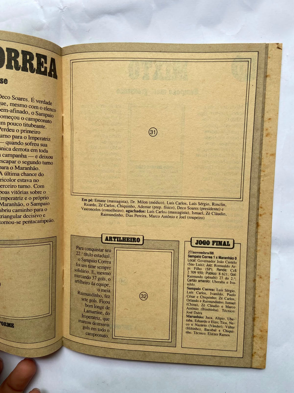 Revista Placar Mais Almanaque Dos Campeões (Usado)