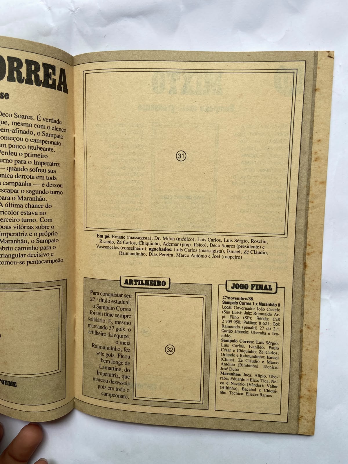 Revista Placar Mais Almanaque Dos Campeões (Usado)