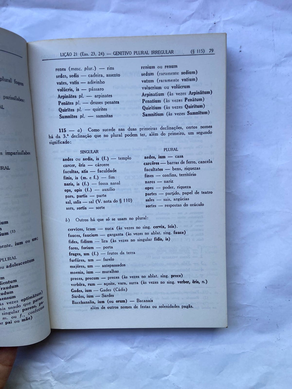 Livro Gramática Latina 24 Edição 1992 (Usado)