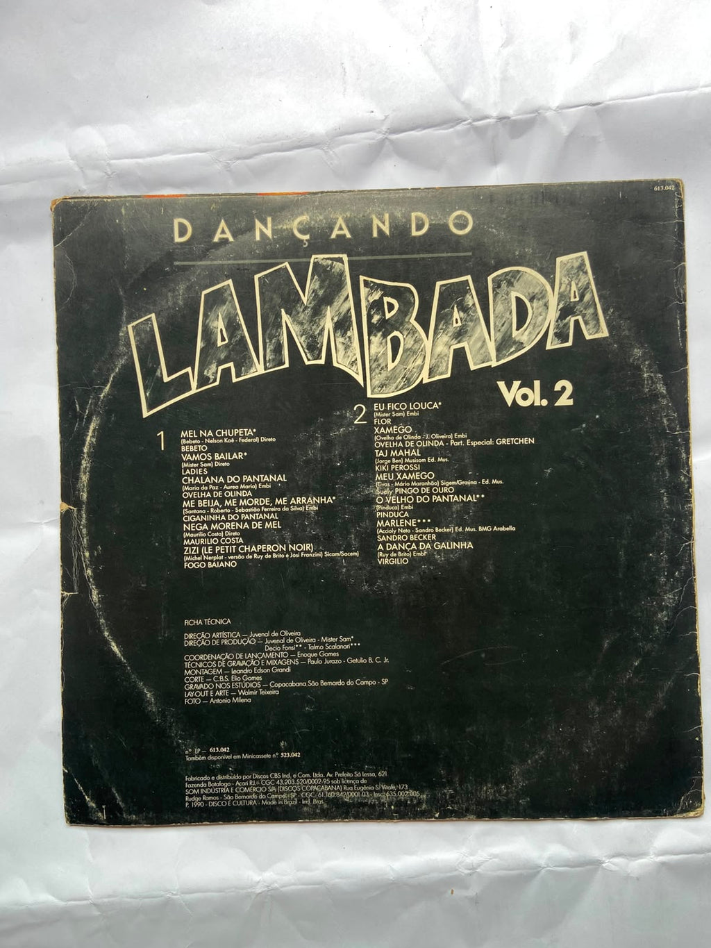 Lp Dançando Lambada Vol 2 1990 (Usado)