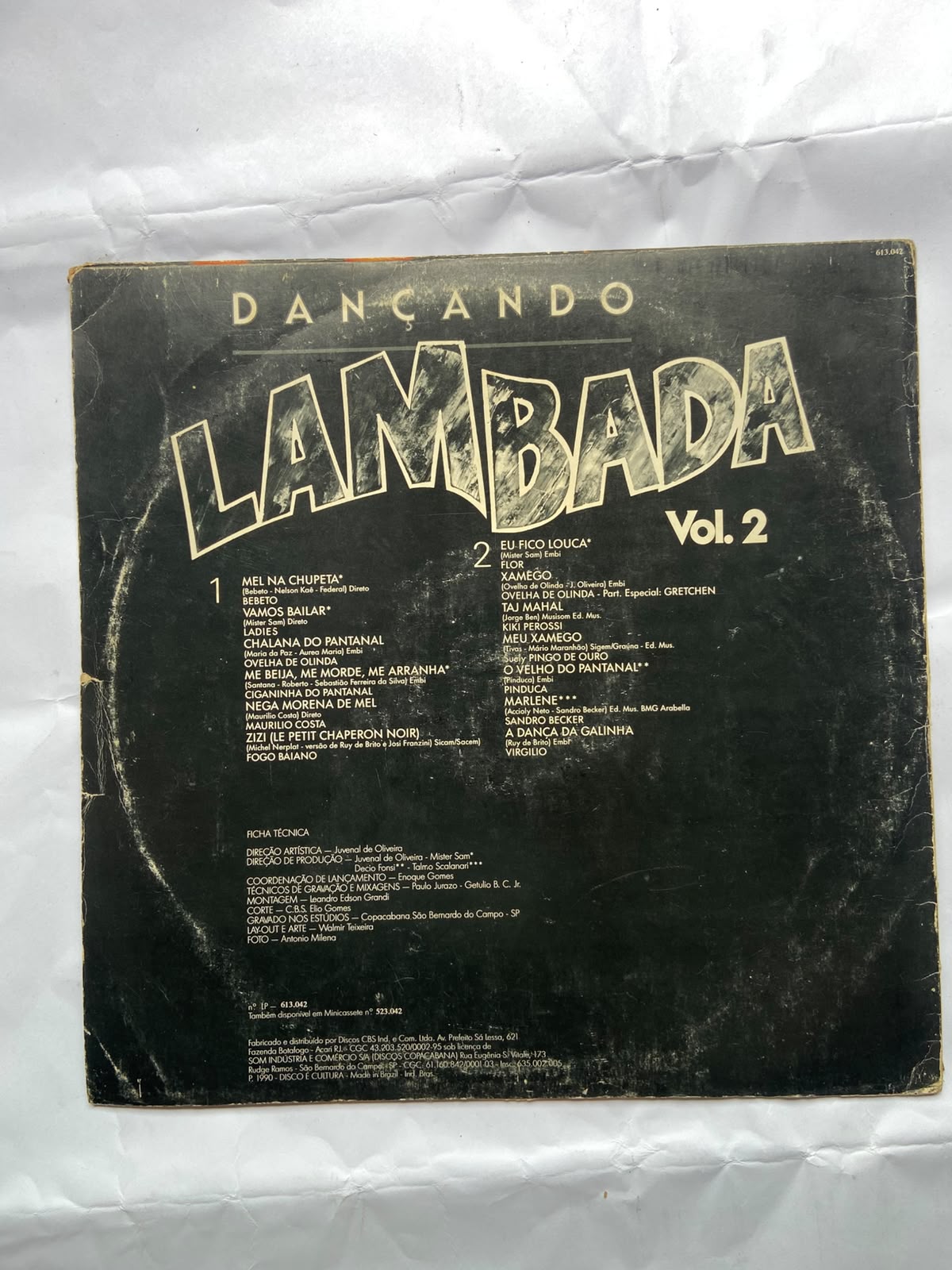 Lp Dançando Lambada Vol 2 1990 (Usado)