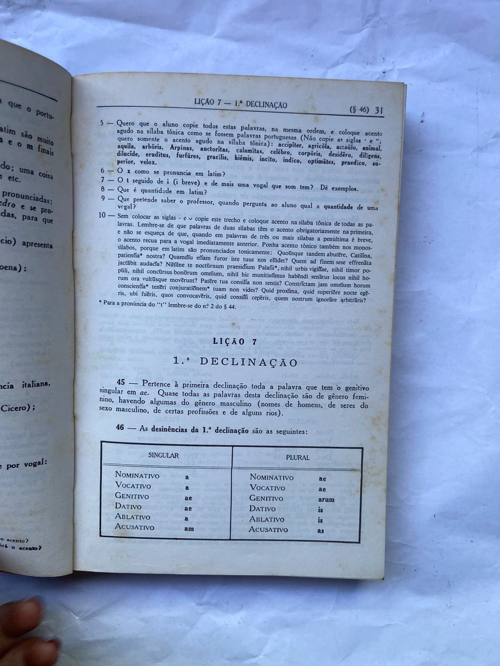Livro Gramática Latina 24 Edição 1992 (Usado)