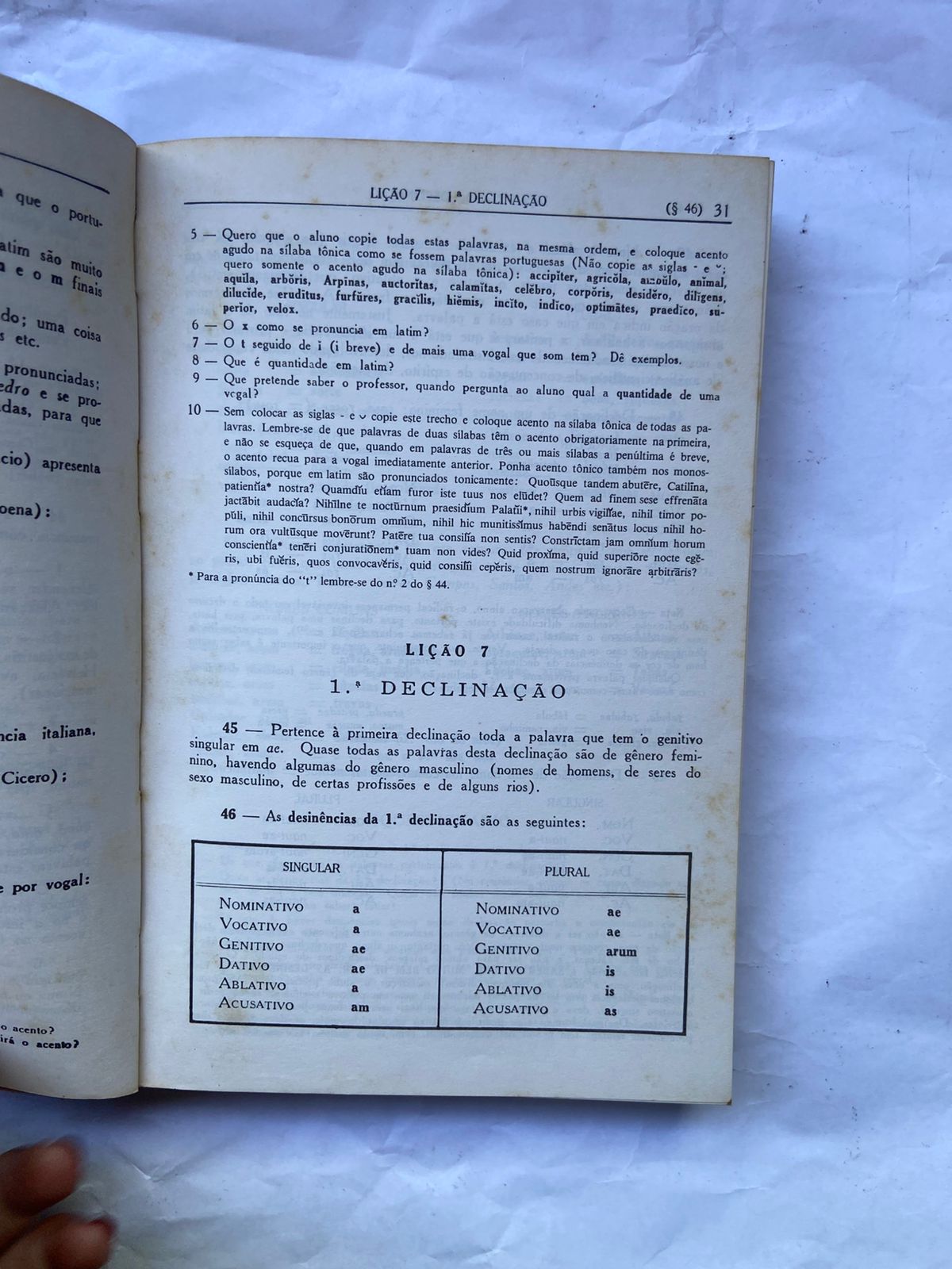 Livro Gramática Latina 24 Edição 1992 (Usado)