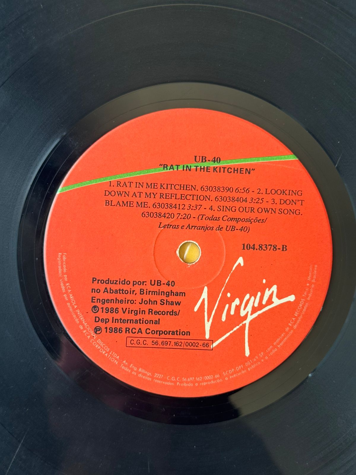 Lp Ub 40 Rat In The Kitchen 1986 (Usado)