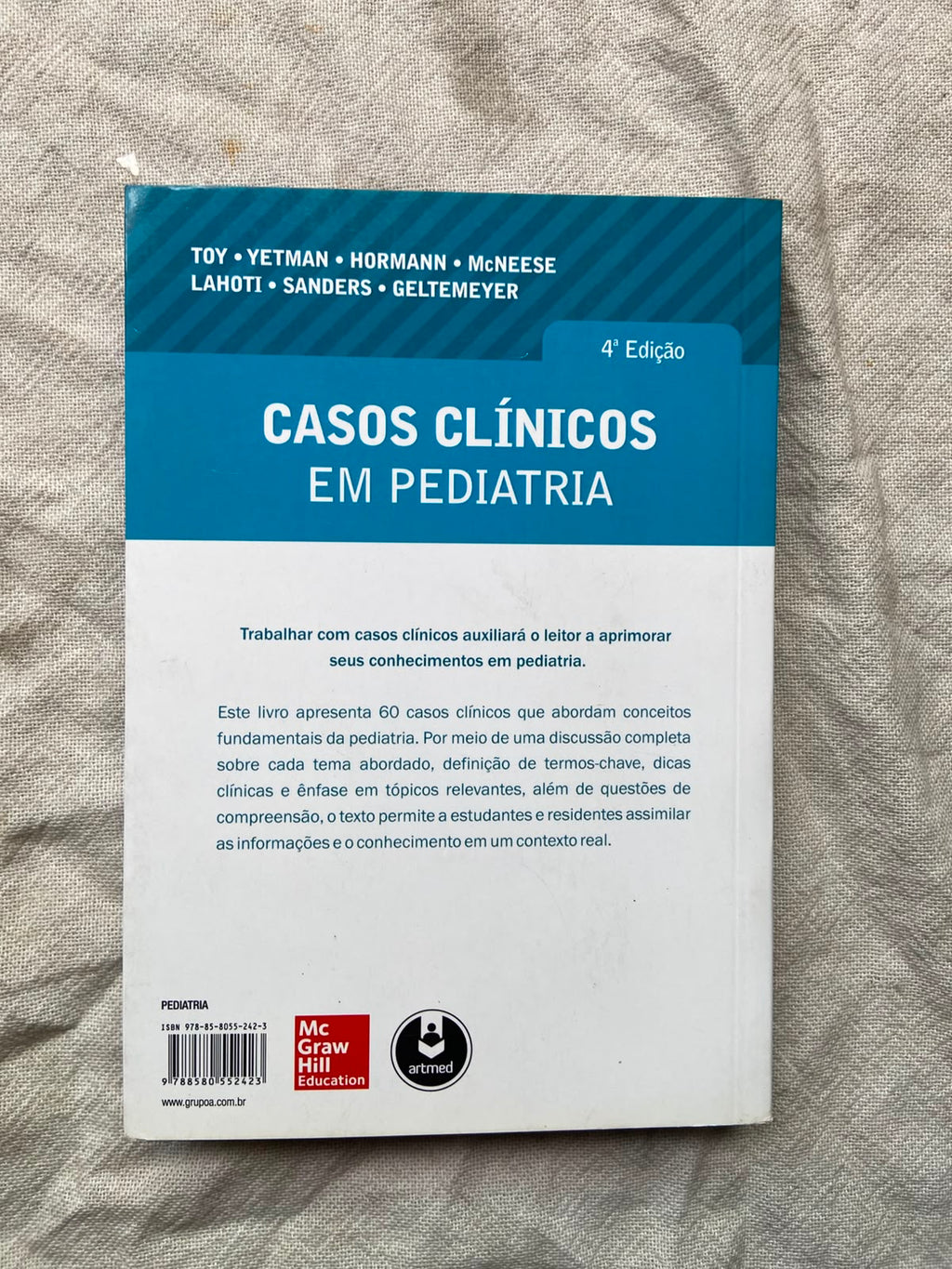 Livro Casos Clínicos Em Pediatria 4 Edição (Usado)