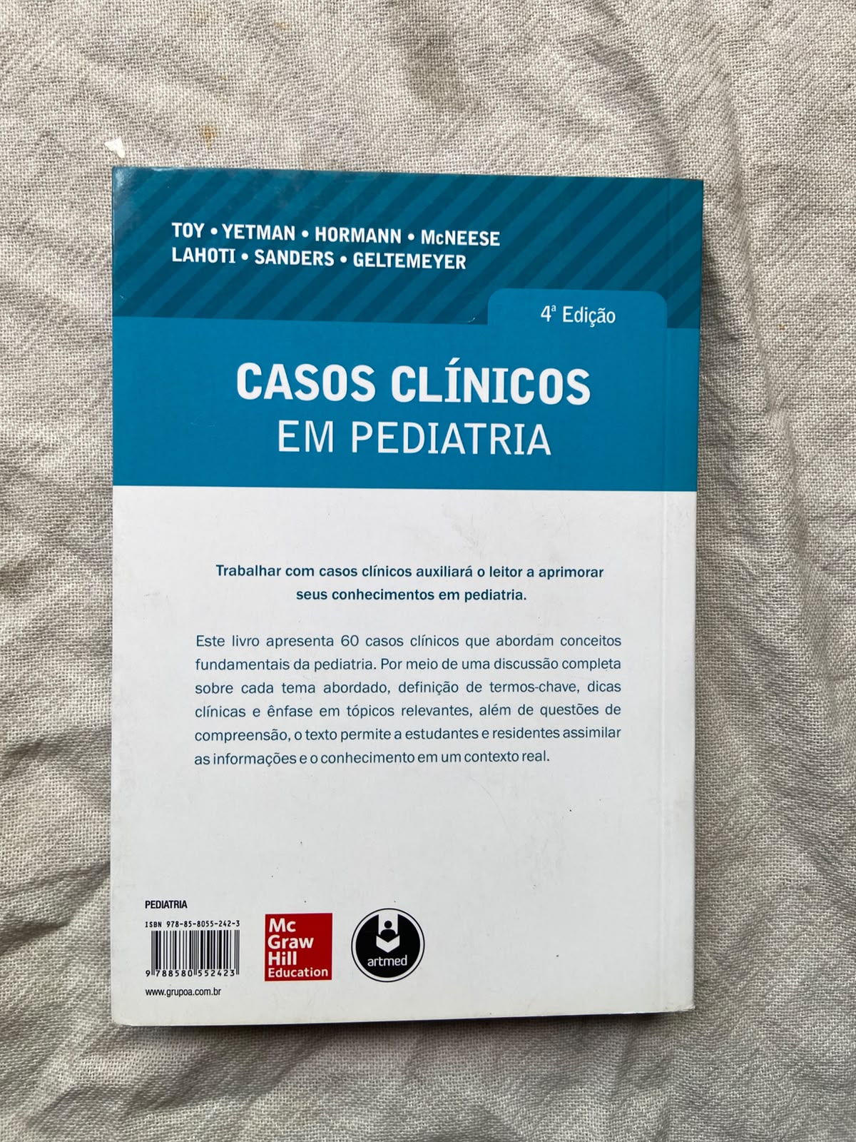 Livro Casos Clínicos Em Pediatria 4 Edição (Usado)