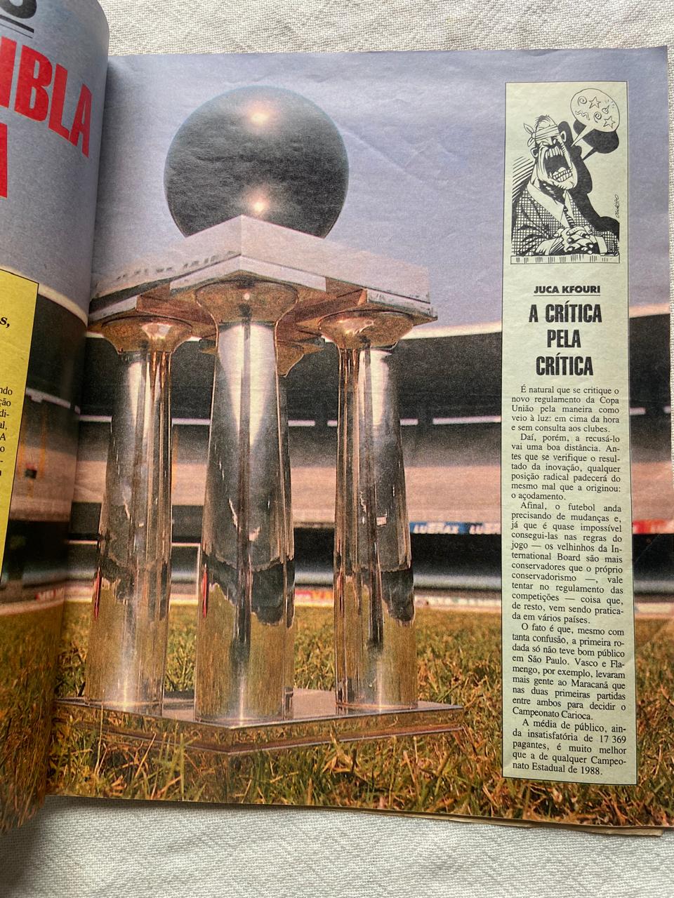 Revista Placar Mais Guia Da Copa União 9 Setembro 1988 N 953 (Usado)