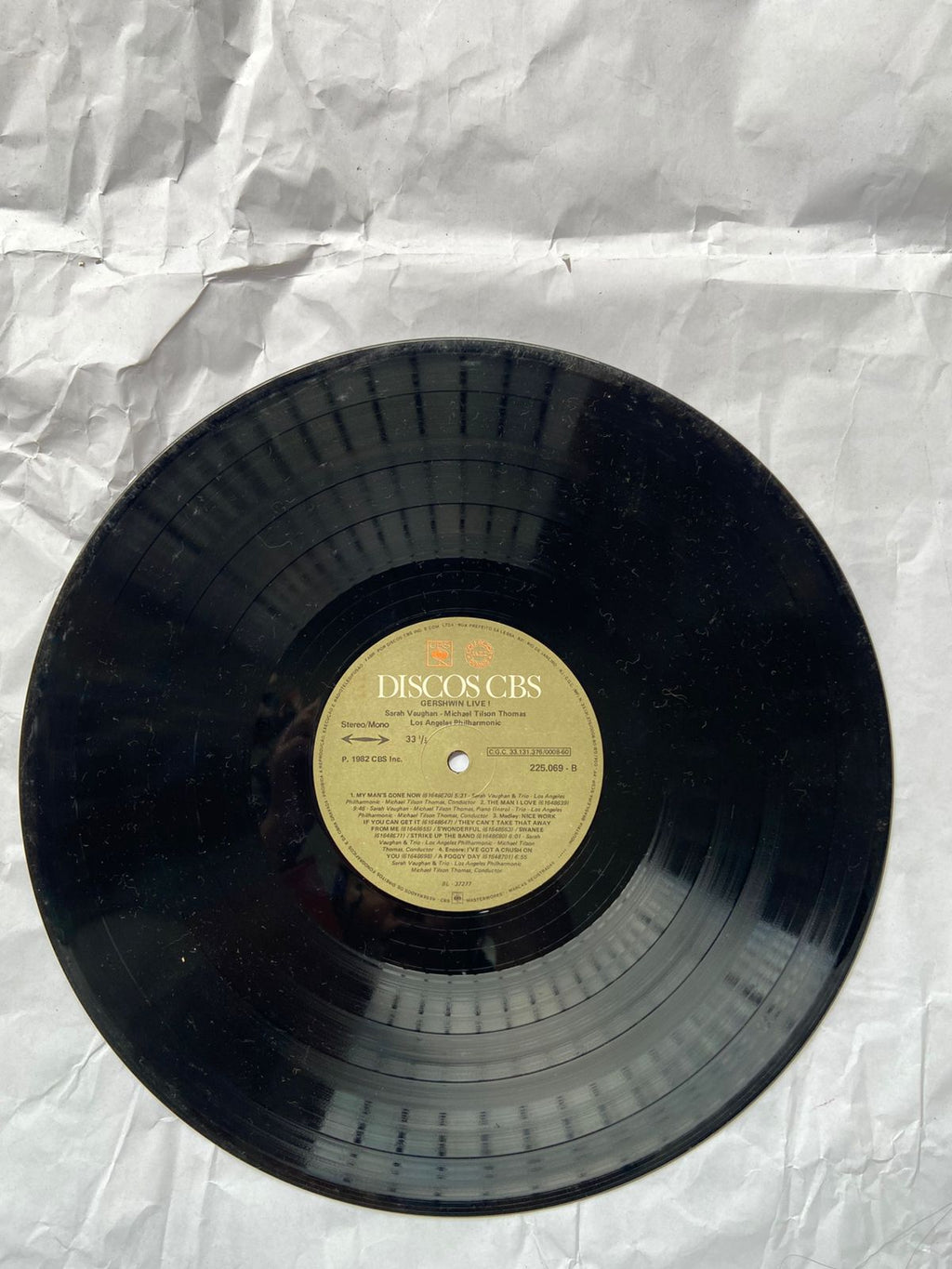 Lp Gershwin Live Michael Tilson Thomas Sarah Vaughan (Usado)