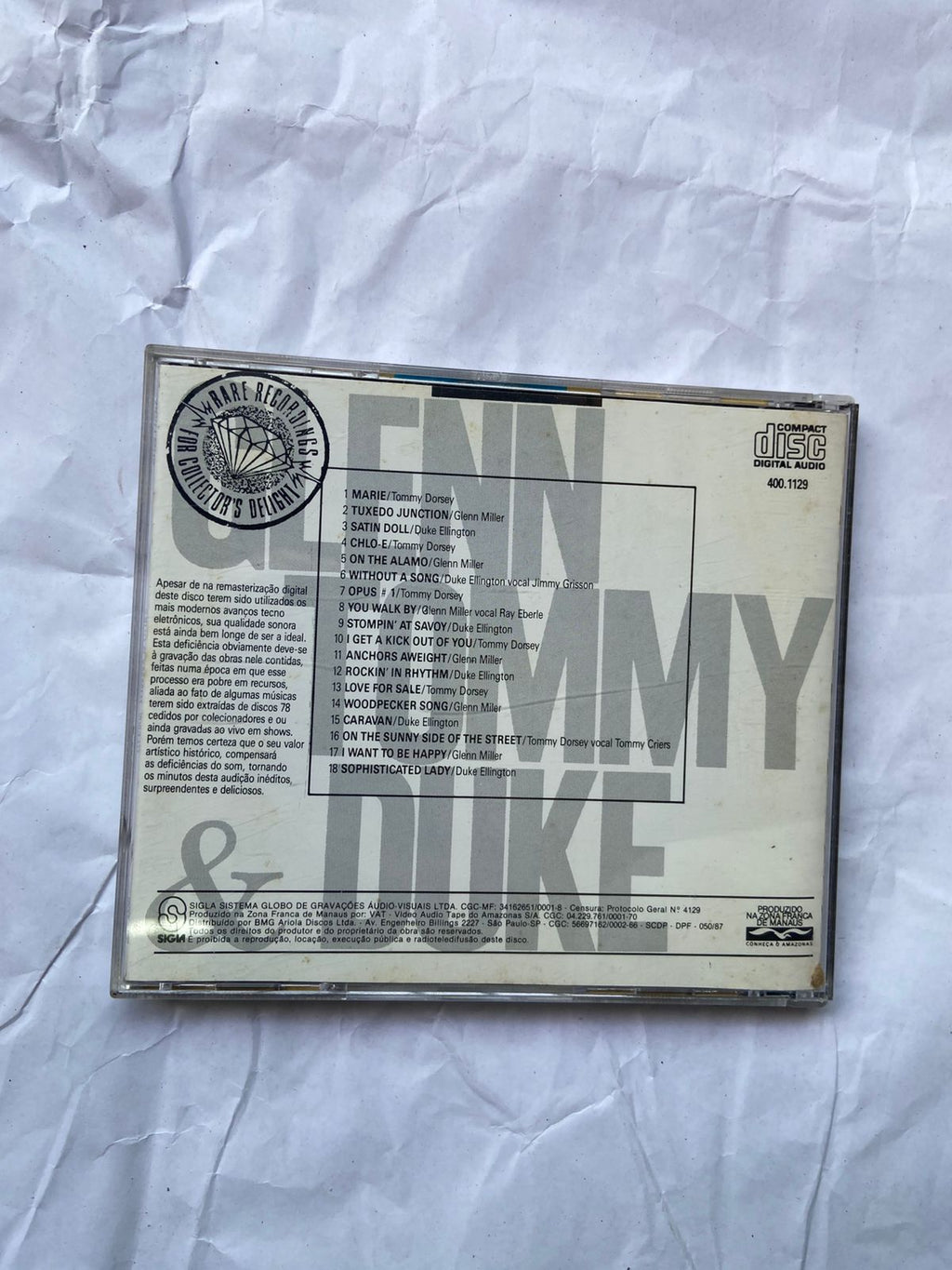 Cd Glenn Tommy E Duke 1982 (Usado)