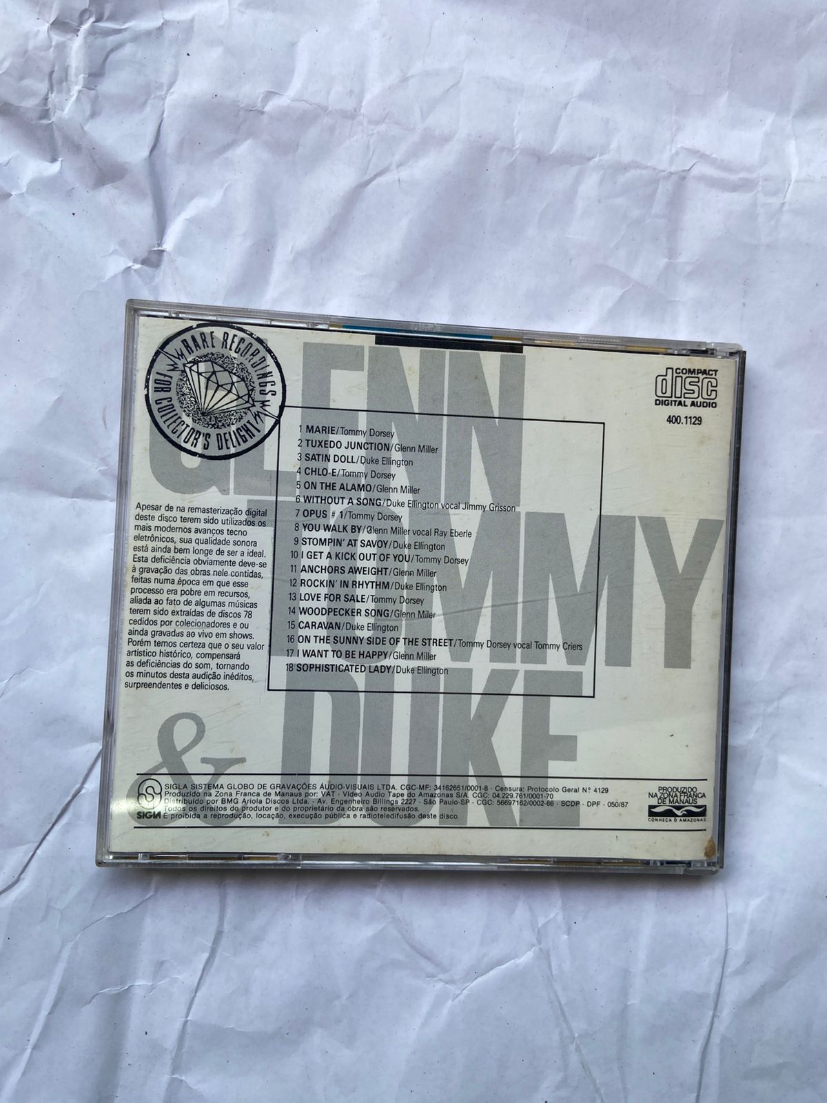 Cd Glenn Tommy E Duke 1982 (Usado)