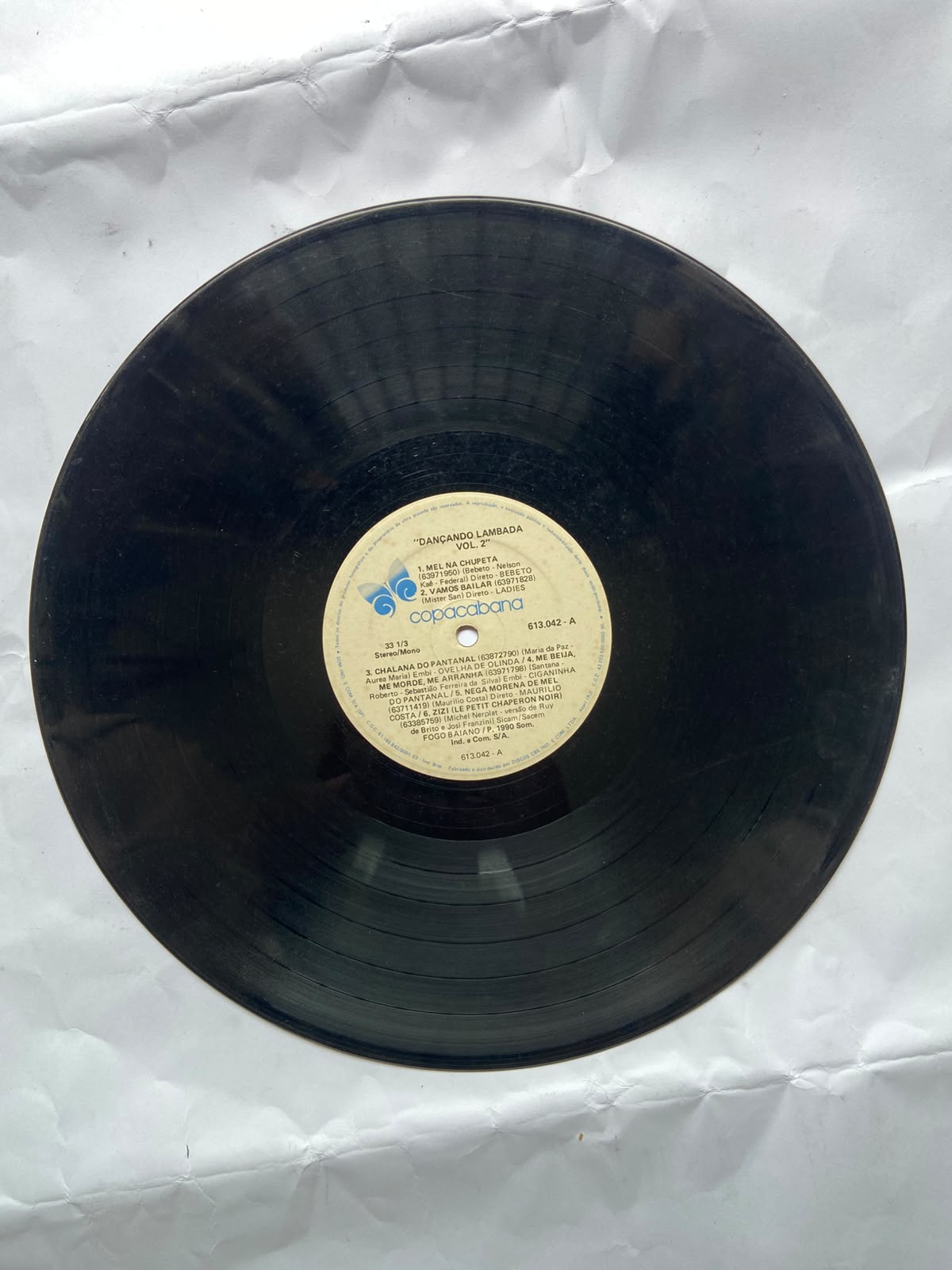 Lp Dançando Lambada Vol 2 1990 (Usado)