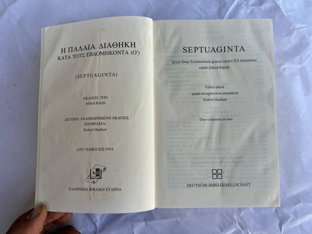 Bíblia Septuaginta Rahlfs Hanhart Editio Altera Grega 2006 (Usado)