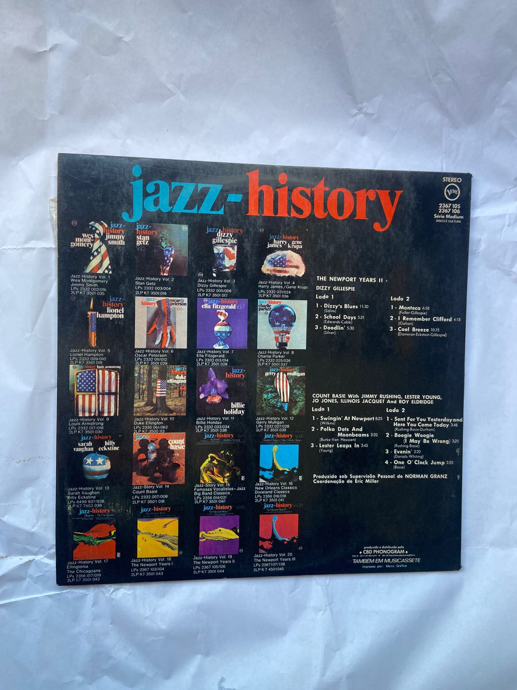 Lp Jazz History The Newport Years Ll 1974 Vol 19 (Usado)