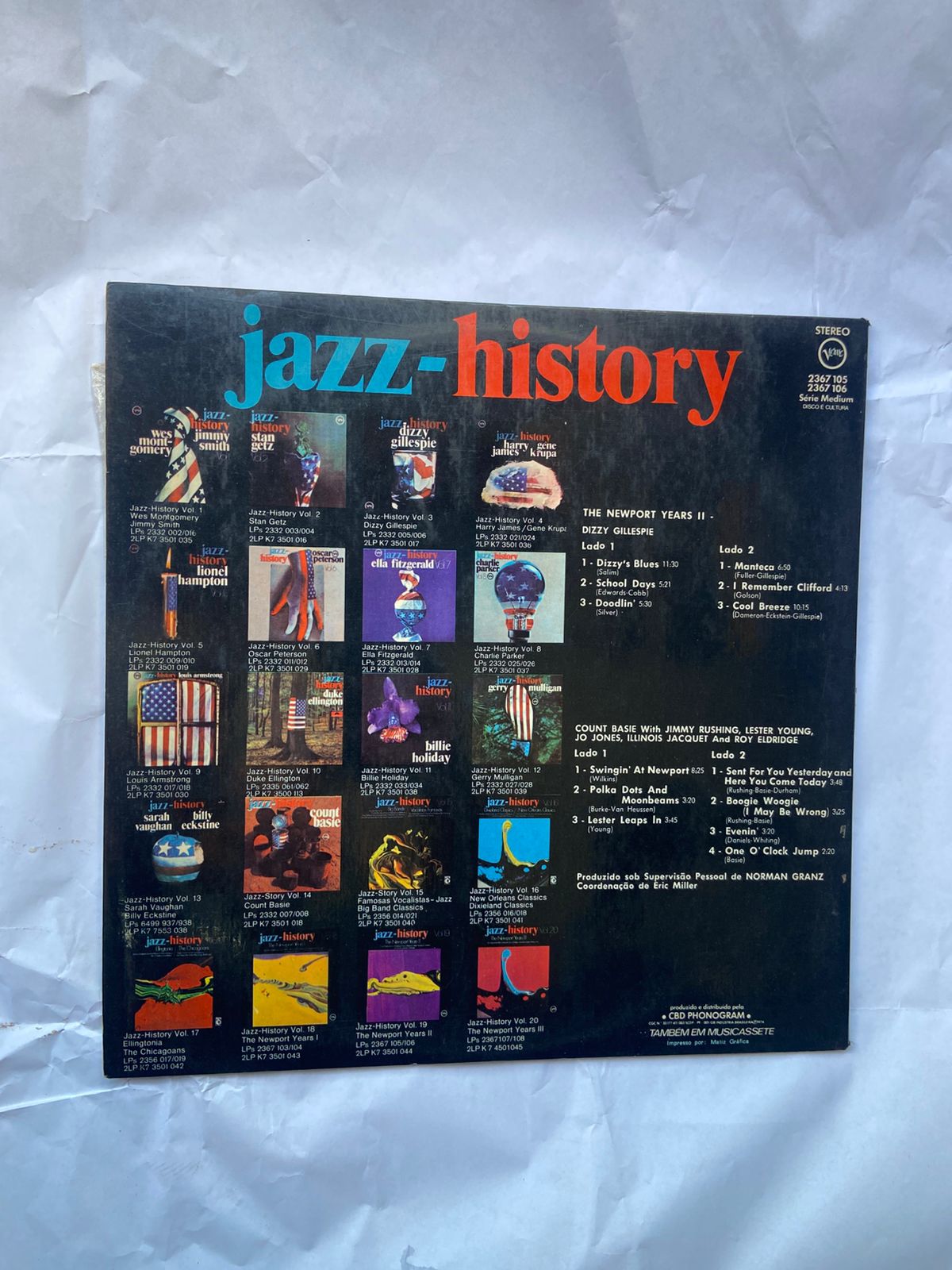 Lp Jazz History The Newport Years Ll 1974 Vol 19 (Usado)
